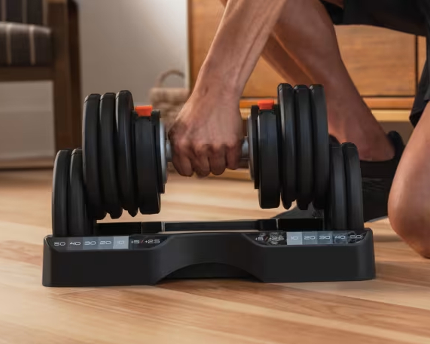 NORDICTRAK 25KG ADJUSTABLE DUMBBELL SET 3